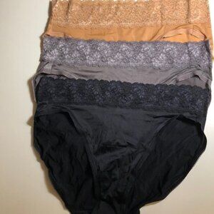 🛒 $9 - New 3 pair quality Woman's Panties Lace elastic band Size M